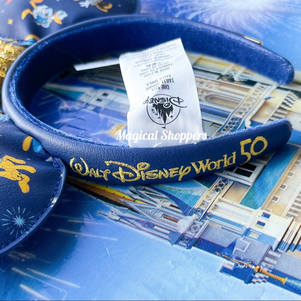 2021 Disney Parks Loungefly Walt Disney World 50th Anniversary Ears NWT - Picture 3 of 4